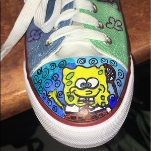 creative spongebob shoes
